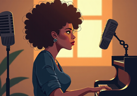 Cassandra Wilson: A Legacy of Jazz and Storytelling — AI-generated editorial illustration