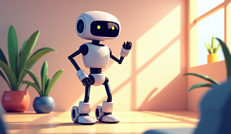 China’s 4‑Foot‑Tall Robot Is the Next Viral Influencer — AI-generated editorial illustration