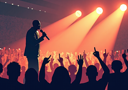 Jay‑Z Turns London Concert Into Surprise Birthday Bash for Beyoncé — AI-generated editorial illustration