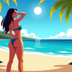 Ayla Woodruff Turns 34 With Stunning Bikini Birthday Shots — AI-generated editorial illustration