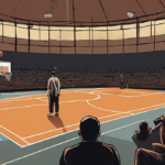 Enes Kanter Freedom Banned From WNBA Arena After Clash With Natasha Cloud — AI-generated editorial illustration