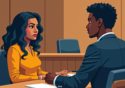 Khadijah Haqq Accuses Bobby McCray of Blocking Her Phone Amid Divorce Battle — AI-generated editorial illustration