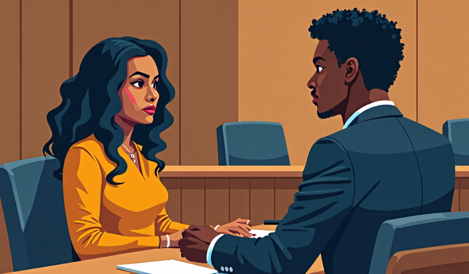 Khadijah Haqq Accuses Bobby McCray of Blocking Her Phone Amid Divorce Battle — AI-generated editorial illustration