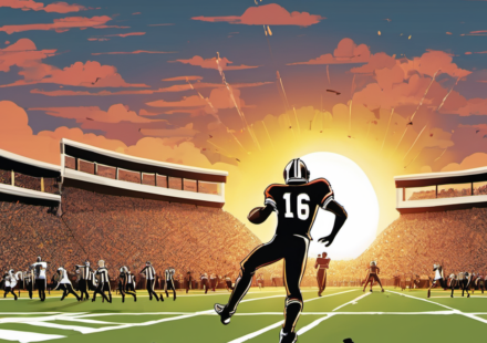 Michigan’s Hail‑Mary: Bryce Underwood’s One‑Second Miracle — AI-generated editorial illustration