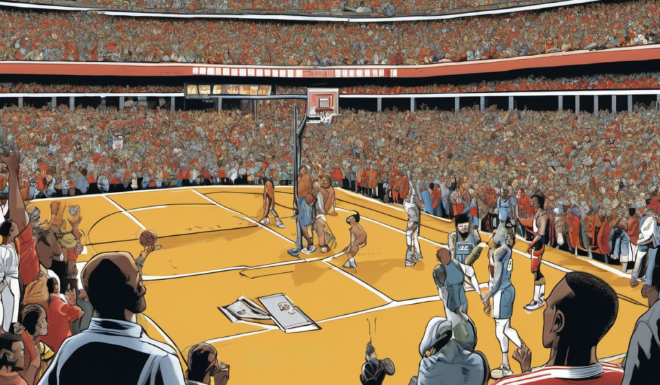 Enes Kanter Turns WNBA Ejection Into Profit With Signed Photos — AI-generated editorial illustration