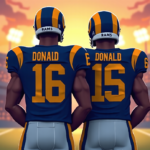 Aaron Donald Returns to Rams, Teams Up With Myles Garrett for 2026 — AI-generated editorial illustration
