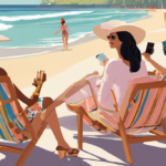 Celebs Chill in Sunny Lounge Chairs: Morgan Ketzner, Kara Del Toro & Sierra Furtado Shine — AI-generated editorial illustration