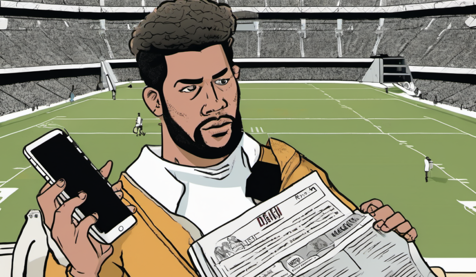 Fake 49ers Star Daejon Love’s Tale Crumbles After Roster Check — AI-generated editorial illustration