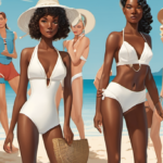 White‑Hot Swimsuits: Guess Who’s Flaunting the Forbidden Shade — AI-generated editorial illustration