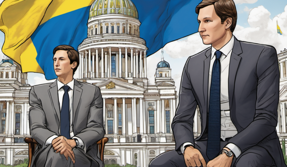 Kushner and Witkoff Head to Kyiv After Long Moscow Meeting with Putin — AI-generated editorial illustration