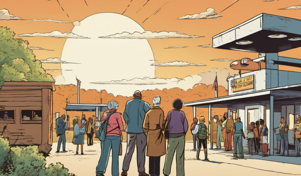 From Tragedy to Triumph: How 'Come From Away' Celebrates Gander’s Heroic Hospitality — AI-generated editorial illustration