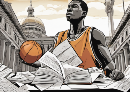 Enes Kanter Sues WNBA After Ejection From Chicago Sky Game — AI-generated editorial illustration