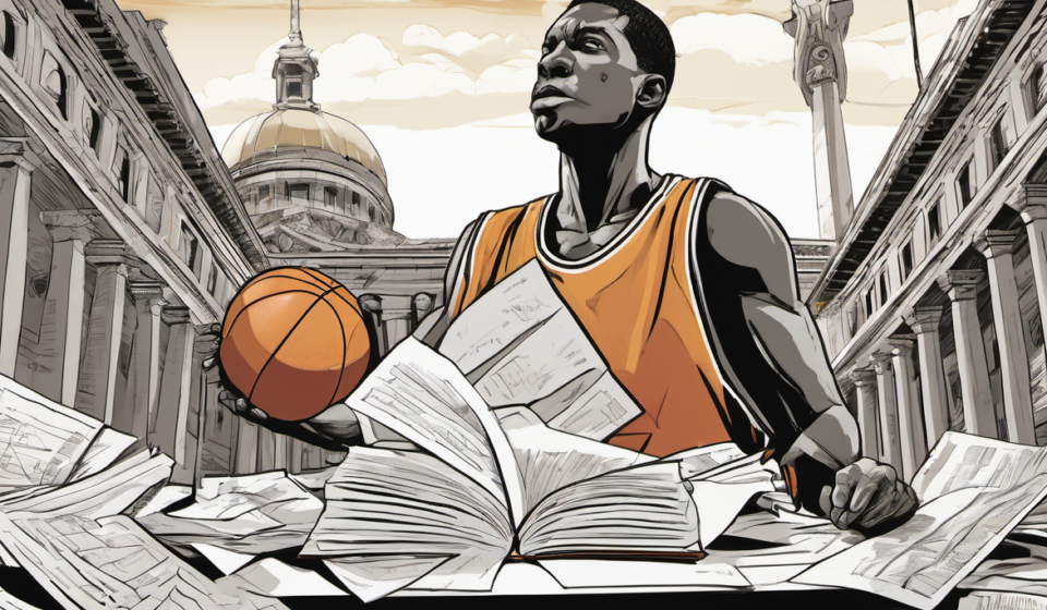 Enes Kanter Sues WNBA After Ejection From Chicago Sky Game — AI-generated editorial illustration