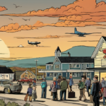 Gander’s 9/11 Hospitality: How a Small Town Became a Lifeline — AI-generated editorial illustration
