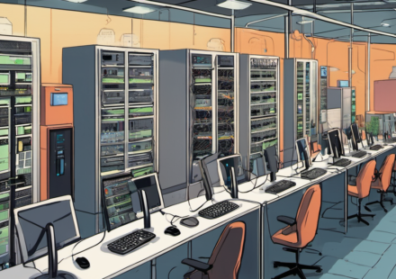 How Data Centers Keep Our Daily Digital Life Running — AI-generated editorial illustration