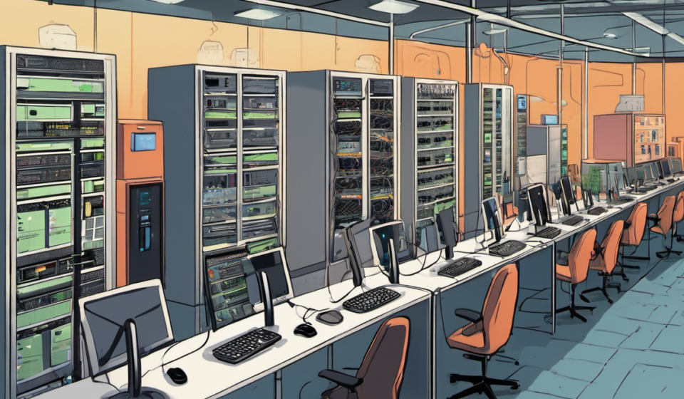How Data Centers Keep Our Daily Digital Life Running — AI-generated editorial illustration