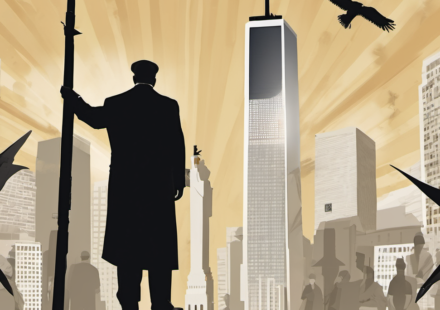 Mayor Mamdani Faces Backlash Over 9/11 Pen Gift to Former Al‑Qaeda Lawyer — AI-generated editorial illustration