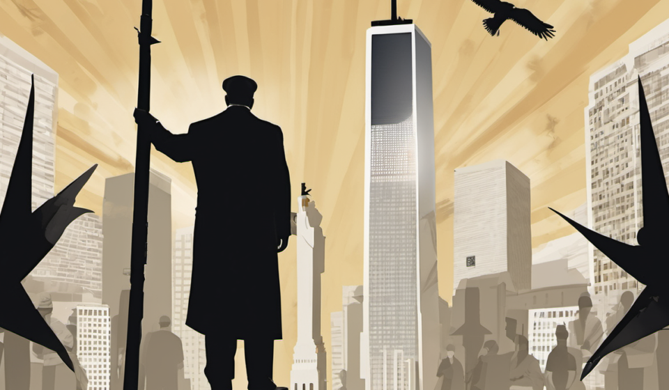 Mayor Mamdani Faces Backlash Over 9/11 Pen Gift to Former Al‑Qaeda Lawyer — AI-generated editorial illustration