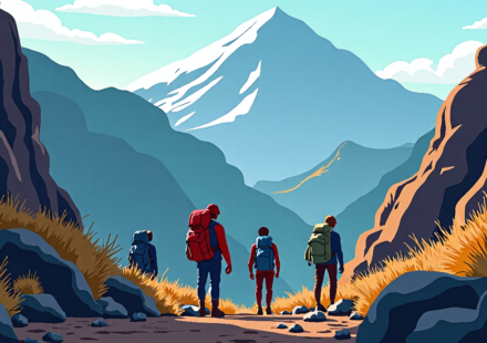 AI‑Assisted Hike Turns Into Overnight Stranding on Mount Shasta — AI-generated editorial illustration
