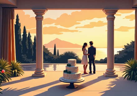 Nikki Glaser Reveals Wild Inside Scoop on Taylor Swift‑Travis Kelce Wedding — AI-generated editorial illustration