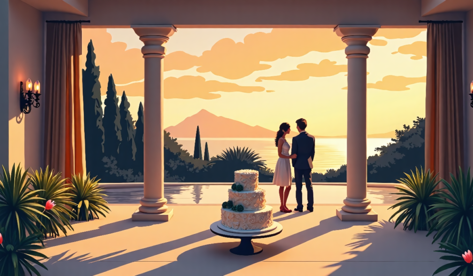 Nikki Glaser Reveals Wild Inside Scoop on Taylor Swift‑Travis Kelce Wedding — AI-generated editorial illustration