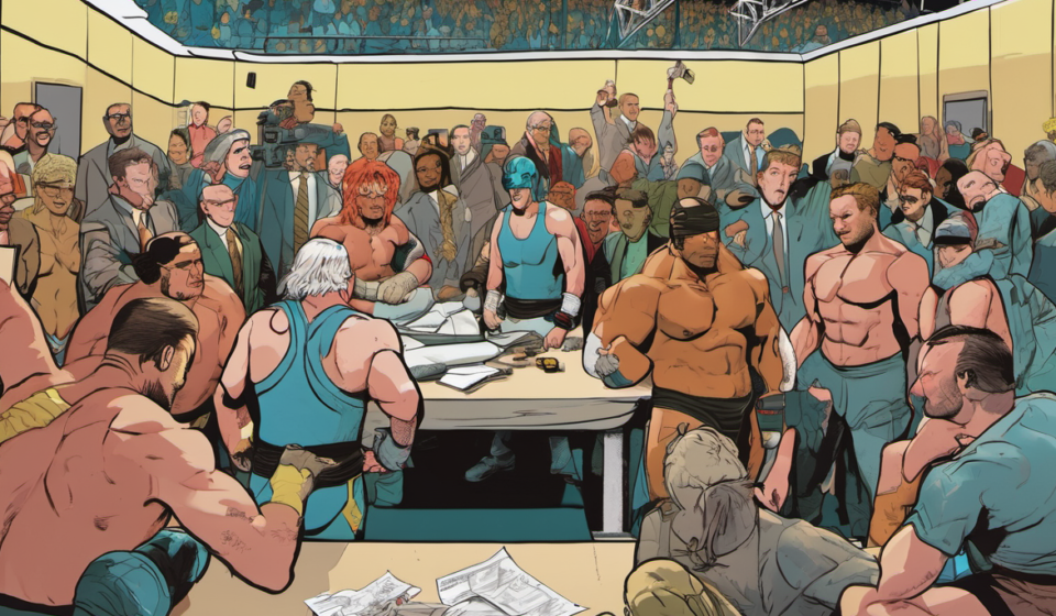 Inside the Production: WWE, NXT, and AAA’s 2026 Highlights — AI-generated editorial illustration
