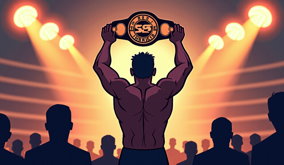 Malakai Black Claims PROGRESS World Title After Nine-Year Hiatus — AI-generated editorial illustration
