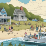 Sharks Boost Cape Cod’s Tourism, Driving $2.8B Economy — AI-generated editorial illustration