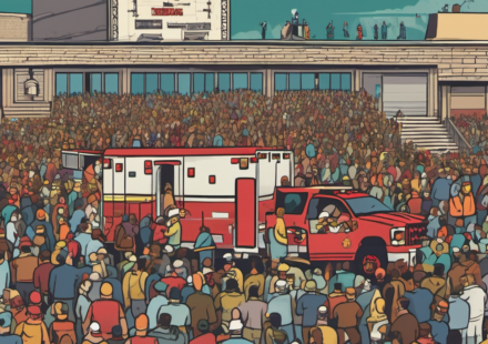 14 Hospitalized During The Chainsmokers’ San Jose Concert — AI-generated editorial illustration