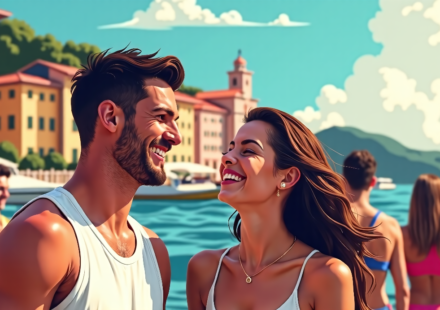 Blake Griffin and Fiancée Celebrate Wedding Weekend in Italy — AI-generated editorial illustration