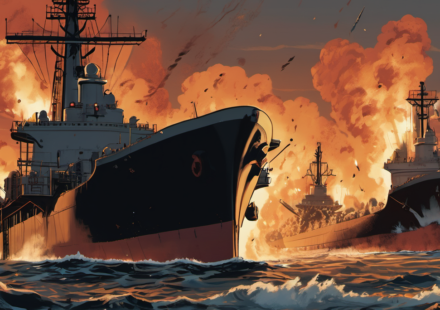 CENTCOM Releases Video of Attack on Iranian Oil Tankers — AI-generated editorial illustration