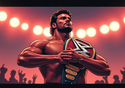 Trick Williams Wins U.S. Title in Surprise Match on WWE Sunday Night — AI-generated editorial illustration