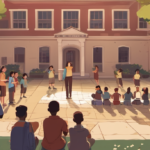 Bridgeport School Turns 9/11 Loss Into Living Legacy — AI-generated editorial illustration