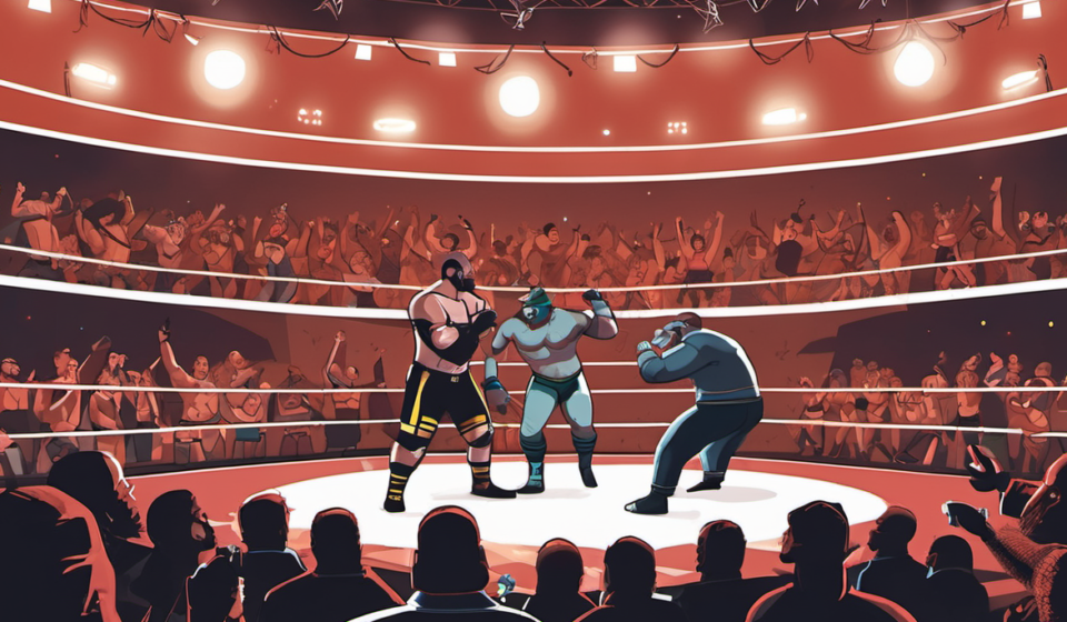 WWE’s First Sunday Night’s Main Event Blends Hip‑Hop and Wrestling — AI-generated editorial illustration