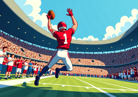 Underwood’s Miracle Sparks Michigan’s Next Big Test — AI-generated editorial illustration