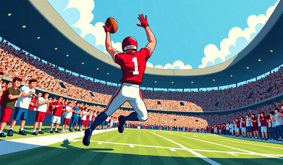 Underwood’s Miracle Sparks Michigan’s Next Big Test — AI-generated editorial illustration