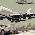 Amazon Cargo Plane Overruns Miami Runway, Tragic Losses — AI-generated editorial illustration