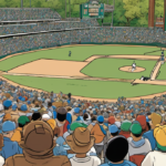 Wrigley Field Hosts First‑Ever College Volleyball, Kentucky Wins — AI-generated editorial illustration