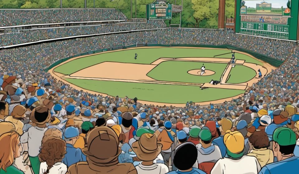 Wrigley Field Hosts First‑Ever College Volleyball, Kentucky Wins — AI-generated editorial illustration