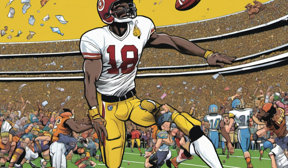 Michigan’s Hail Mary Shakes Week 1 Betting, Turning Winners into Losers — AI-generated editorial illustration
