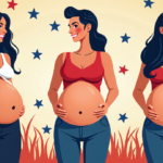 Celebrity Baby Bumps Guess Who – Happy Labor Day Celebration — AI-generated editorial illustration