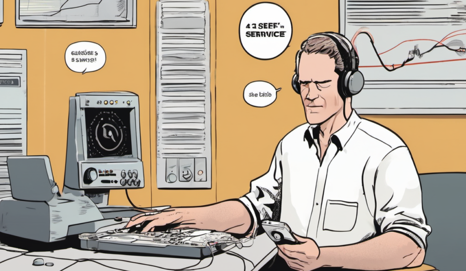 Whispering Feedback: How Voice Notes Could Replace Email Surveys — AI-generated editorial illustration