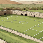 Hidden Medieval Convent Unearthed Beneath Danish Soccer Field — AI-generated editorial illustration