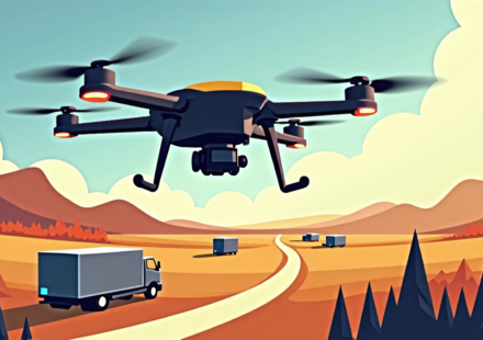 Pilotless Cargo Aircraft Could Revolutionize Package Delivery — AI-generated editorial illustration