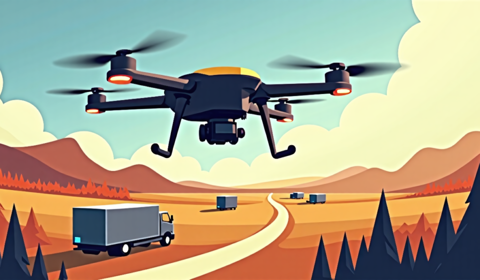 Pilotless Cargo Aircraft Could Revolutionize Package Delivery — AI-generated editorial illustration