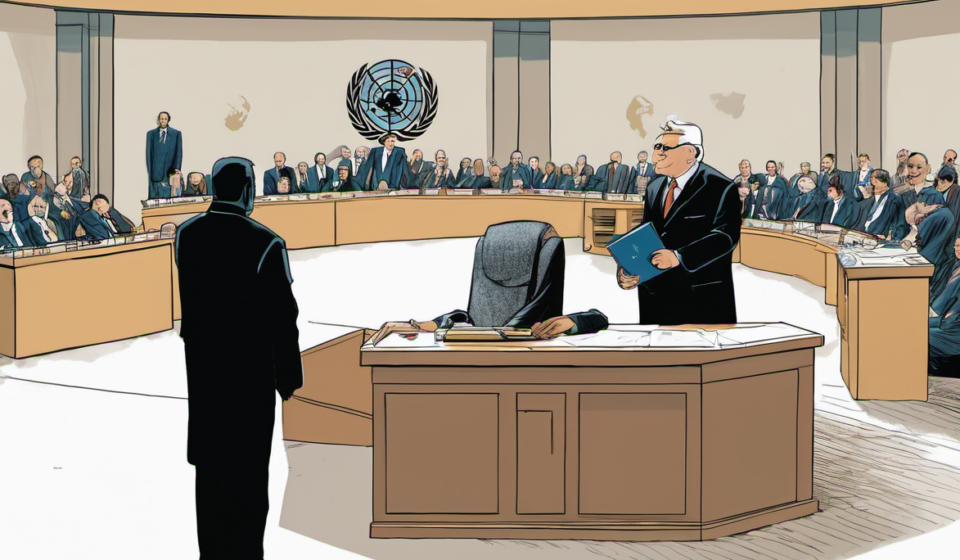 NYC Mayor Accused of Sowing Chaos Ahead of Netanyahu’s UN Speech — AI-generated editorial illustration