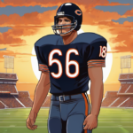 Chicago Bears Legend Matt Suhey Dies at 68 — AI-generated editorial illustration