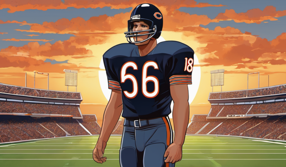 Chicago Bears Legend Matt Suhey Dies at 68 — AI-generated editorial illustration