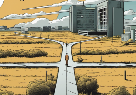 Why Quitting Can Be a Smart Move, According to New Book — AI-generated editorial illustration