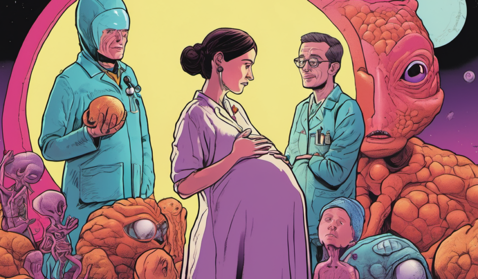 New Trailer for New Zealand’s Gross‑Funny Alien‑Pregnancy Comedy — AI-generated editorial illustration